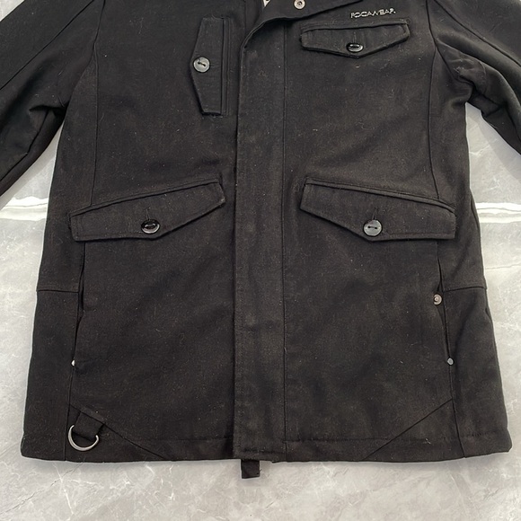 Men’s Rocawear Wool Blend Winter Jacket Zipper Coat Large - Picture 3 of 16